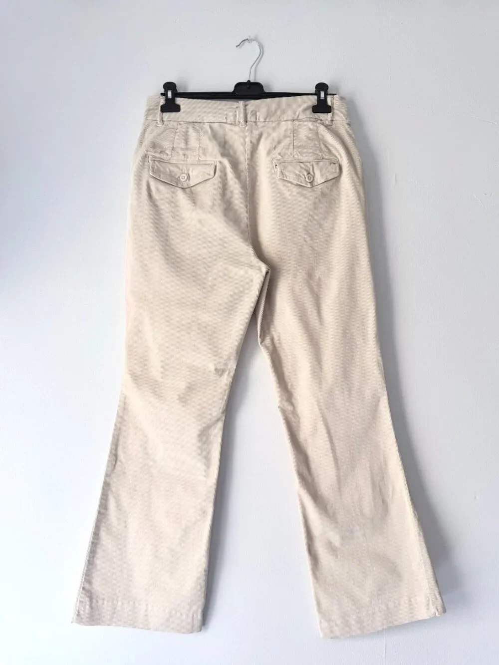 BDG Cream Micro-Corduroy Flared Pants - Urban Outfitters